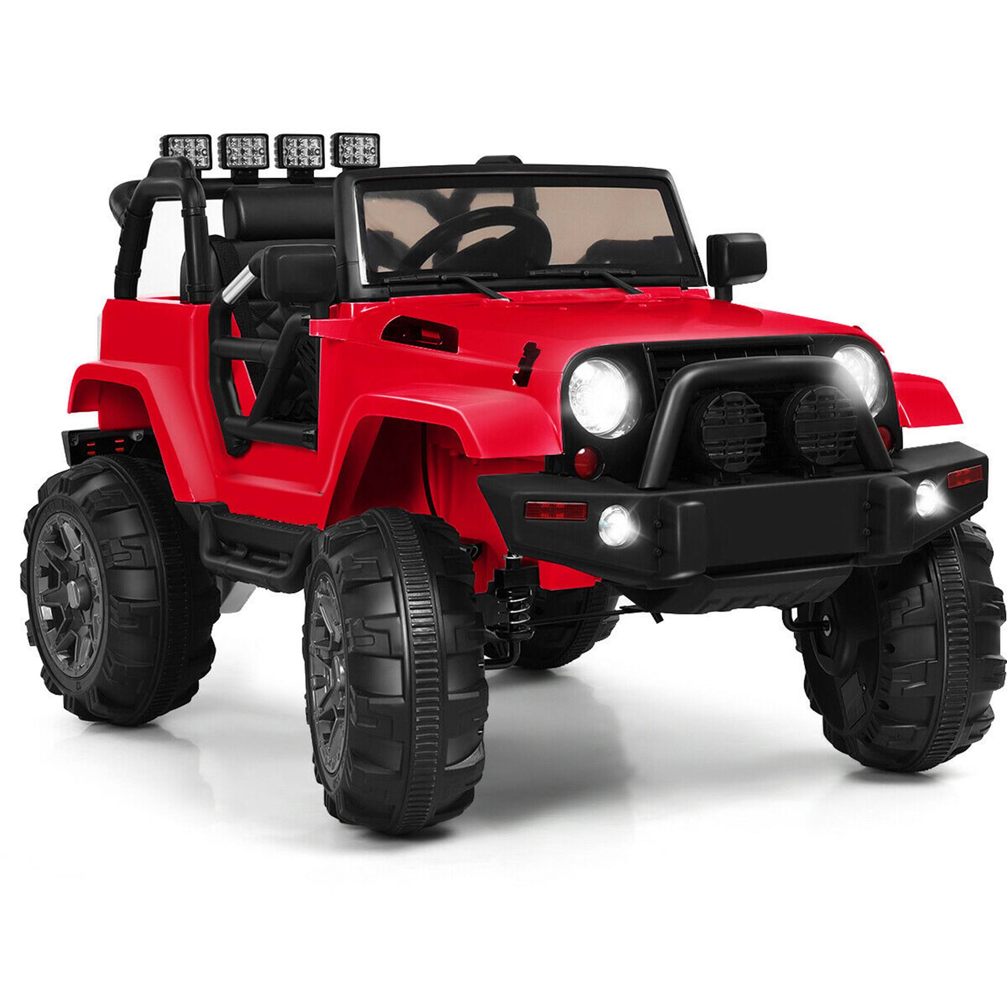 Alt View 8. Gymax - Gymax Electric 12V Kids Ride-on Car Truck Parent Control with 2.4 GHZ Remote Control Red - Red.