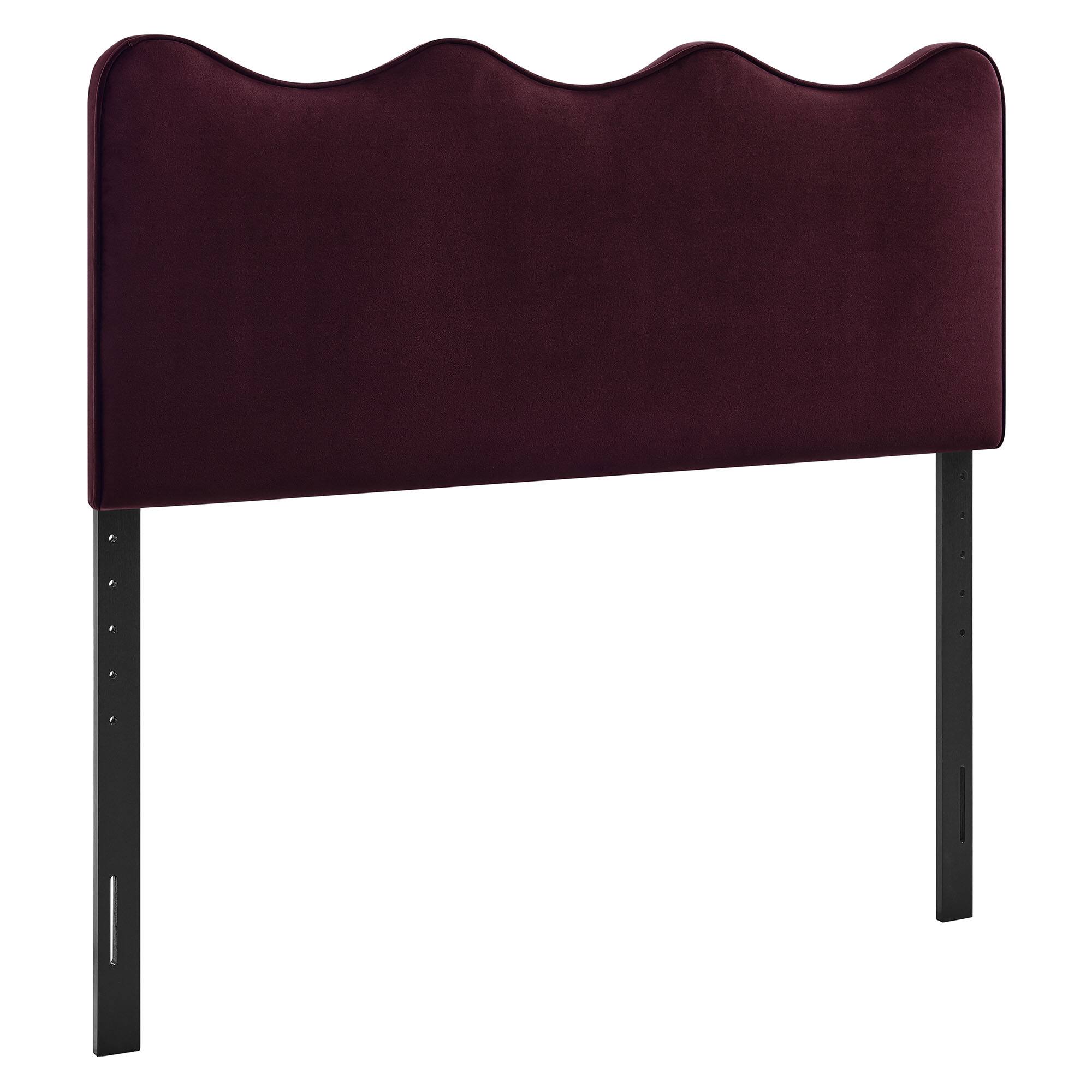 Angle. Modway - Athena Upholstered Headboard by Modway - Mulberry.