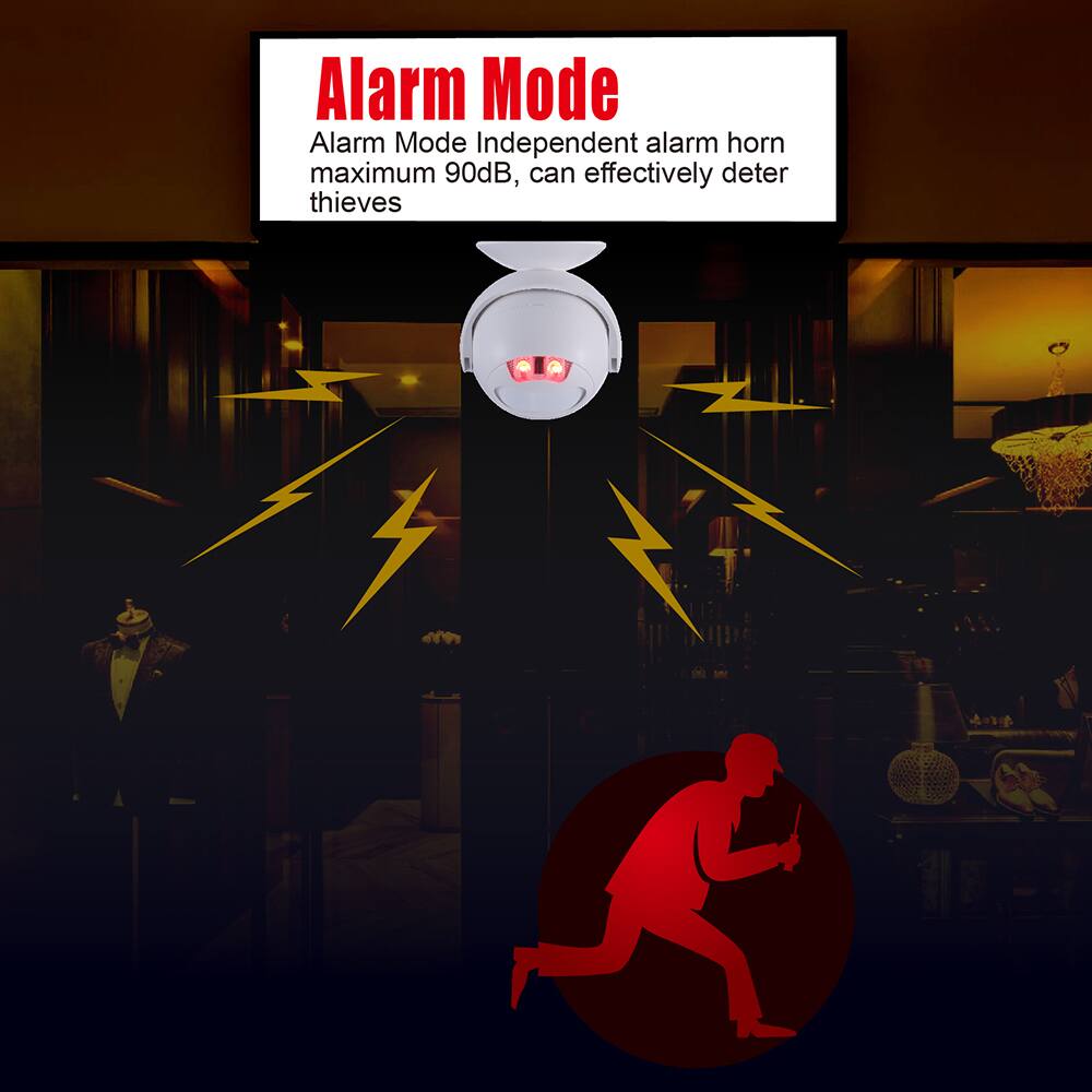 Alarm Mode  
Alarm Mode Independent alarm horn maximum 90dB, can effectively deter thieves