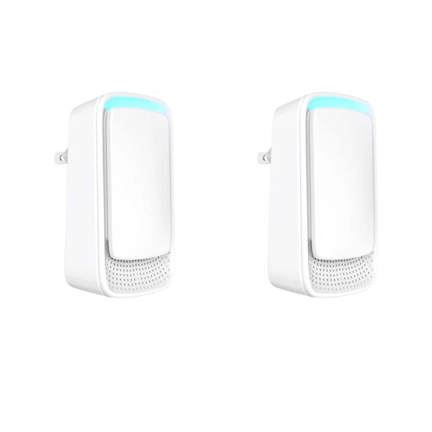 Stock Preferred - 2-Pack Portable Plug-In Air Ionizers – Quiet Operation, Compact Odor Eliminator for Home, Office & Travel