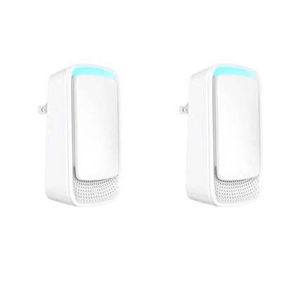 Front. Stock Preferred - 2-Pack Portable Plug-In Air Ionizers – Quiet Operation, Compact Odor Eliminator for Home, Office & Travel.