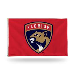 Rico Industries - Florida Panthers NHL 3X5 Indoor Outdoor Banner Flag with grommets for hanging - Multi