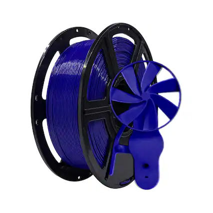 Front. Flashforge - Flashforge PETG Pro Filament 1.75mm Blue, 3D Printer Filament 1kg (2.2lbs) Spool, Dimensional Accuracy +/- 0.02mm - Blue.