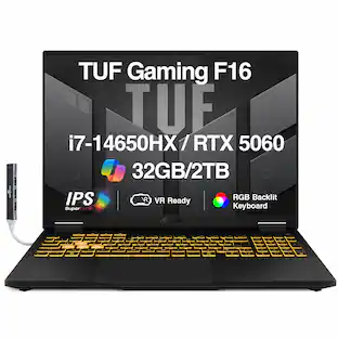 ASUS Upgraded TUF F16 Laptop 16.0 WUXGA Display (Intel i7 14650HX ASUS Upgraded TUF F16 Laptop 16.0 WUXGA Display (Intel i7 14650HX