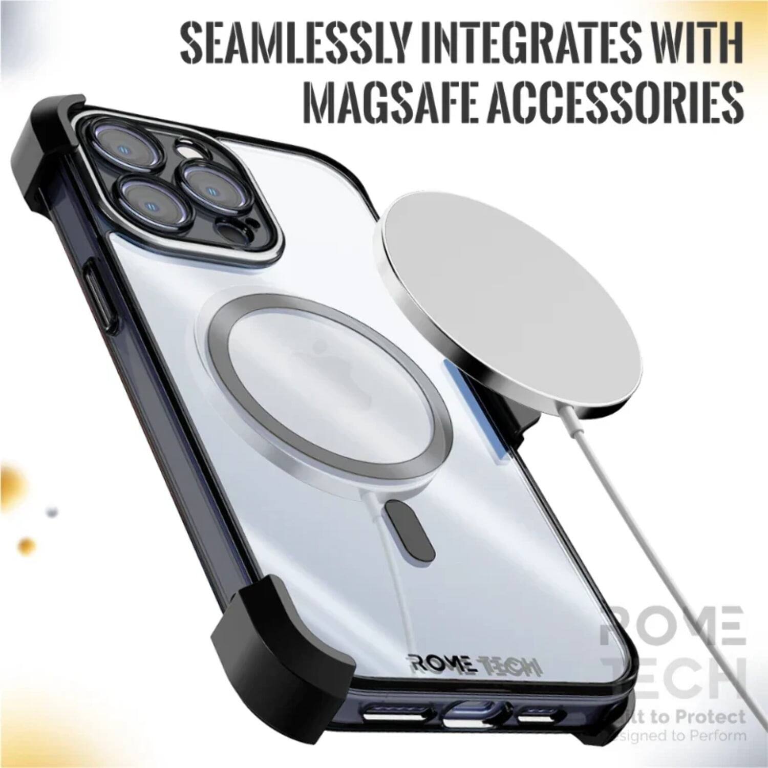 SEAMLESSLY INTEGRATES WITH MAGSAFE ACCESSORIES

ROME TECH
Designed to Protect
Signed to Perform