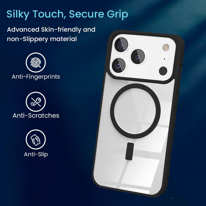 Silky Touch, Secure Grip

Advanced Skin-friendly and non-Slippery material

- Anti-Fingerprints
- Anti-Scratches
- Anti-Slip