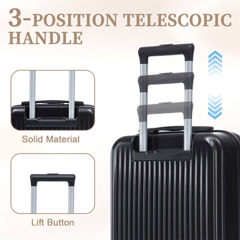 3-POSITION TELESCOPIC HANDLE

Solid Material

Lift Button
