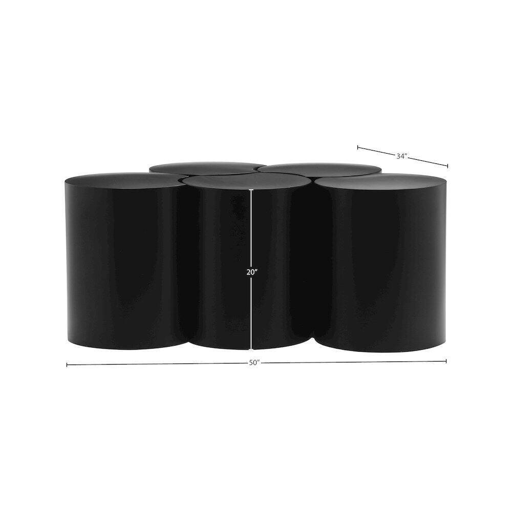 Alt View 3. Meridian Furniture - Dimple Black Coffee Table - Black.