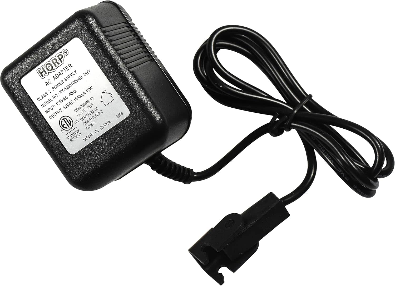 HQRP - 12V AC Adapter for IKEA Modul APC481848 ABN481803 AEN542231 BK-32 Finecom AD-1200850AU-1 - Black