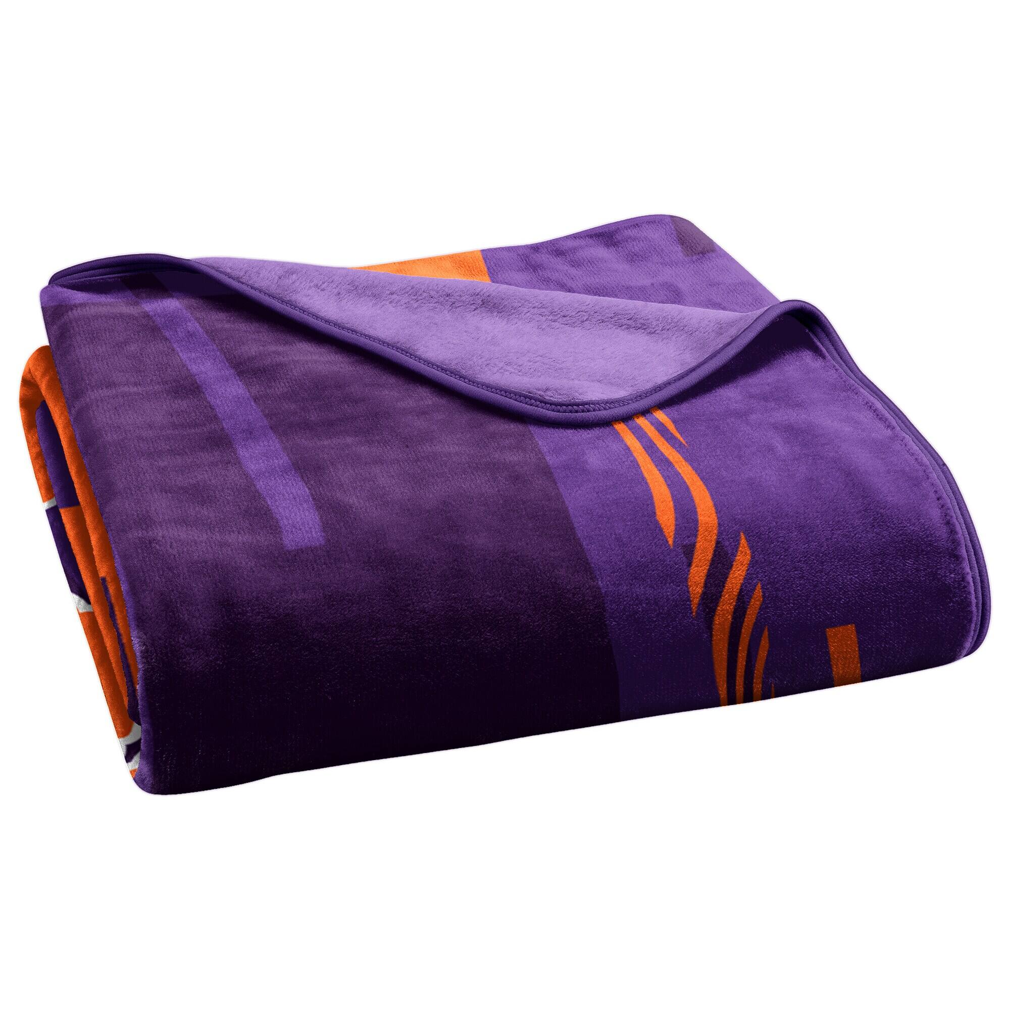 Alt View 3. Northwest - Clemson Tigers 50" x 60" Digitize Raschel Throw Blanket - Purple.