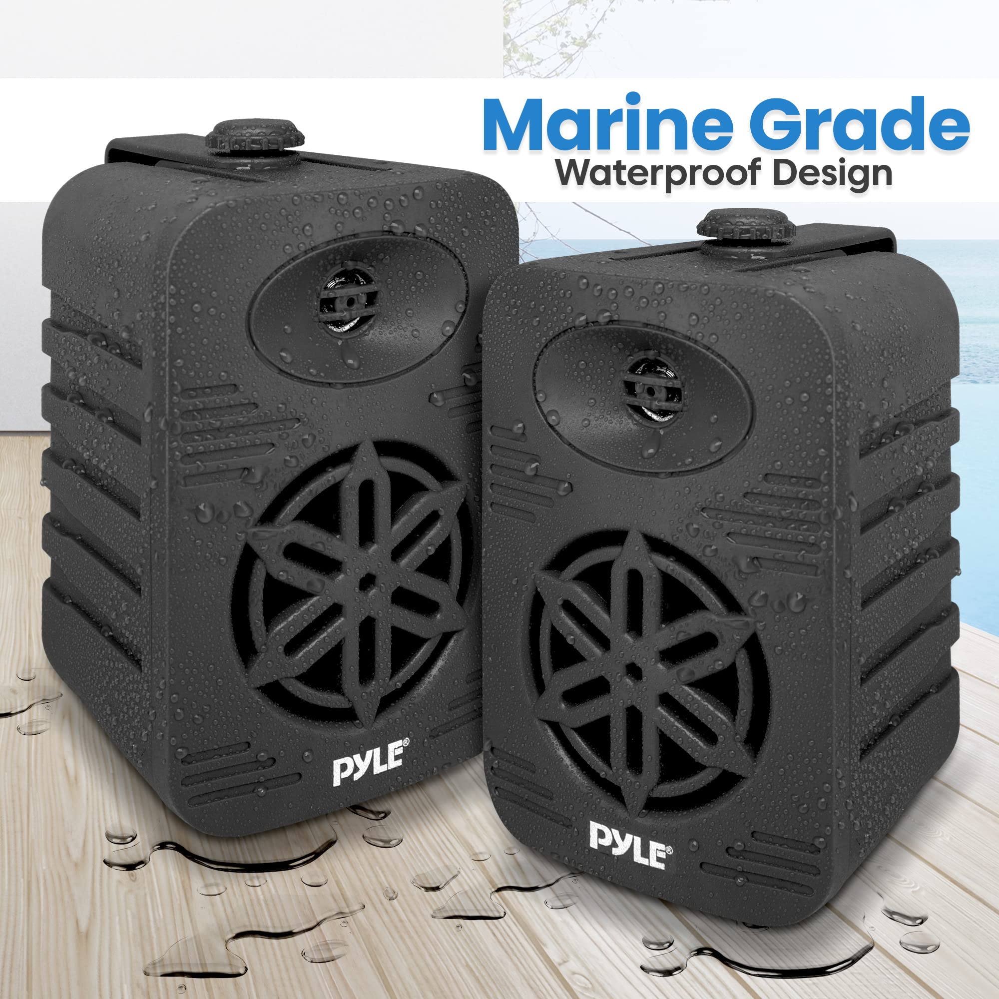 Marine Grade Waterproof Design  
PYLE