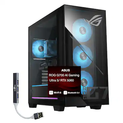 ASUS ROG G700 AI Gaming Ultra 5 / RTX 5060
Wi-Fi 6
Bluetooth 5.4