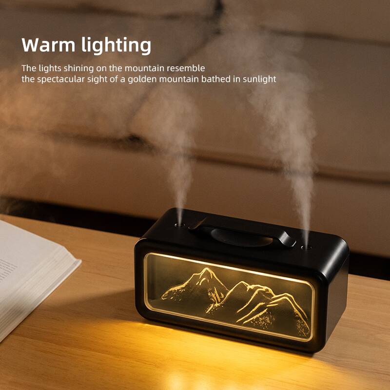 Warm lighting

The lights shining on the mountain resemble the spectacular sight of a golden mountain bathed in sunlight.