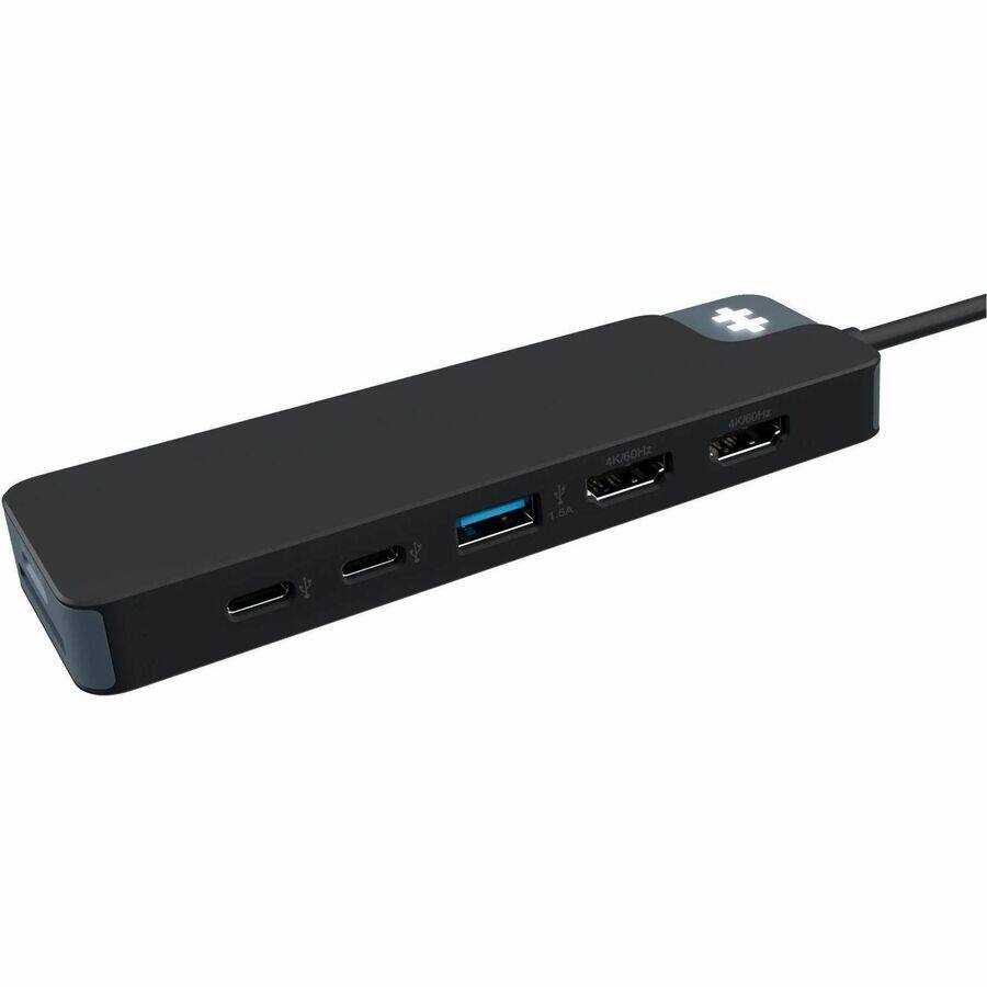 Alt View 1. Hyper - Hyper HyperDrive Flex 9 Port USB-C Dock - for Monitor, Desktop PC, Notebook, Tablet, Keyboard, Hard Drive - Charging.
