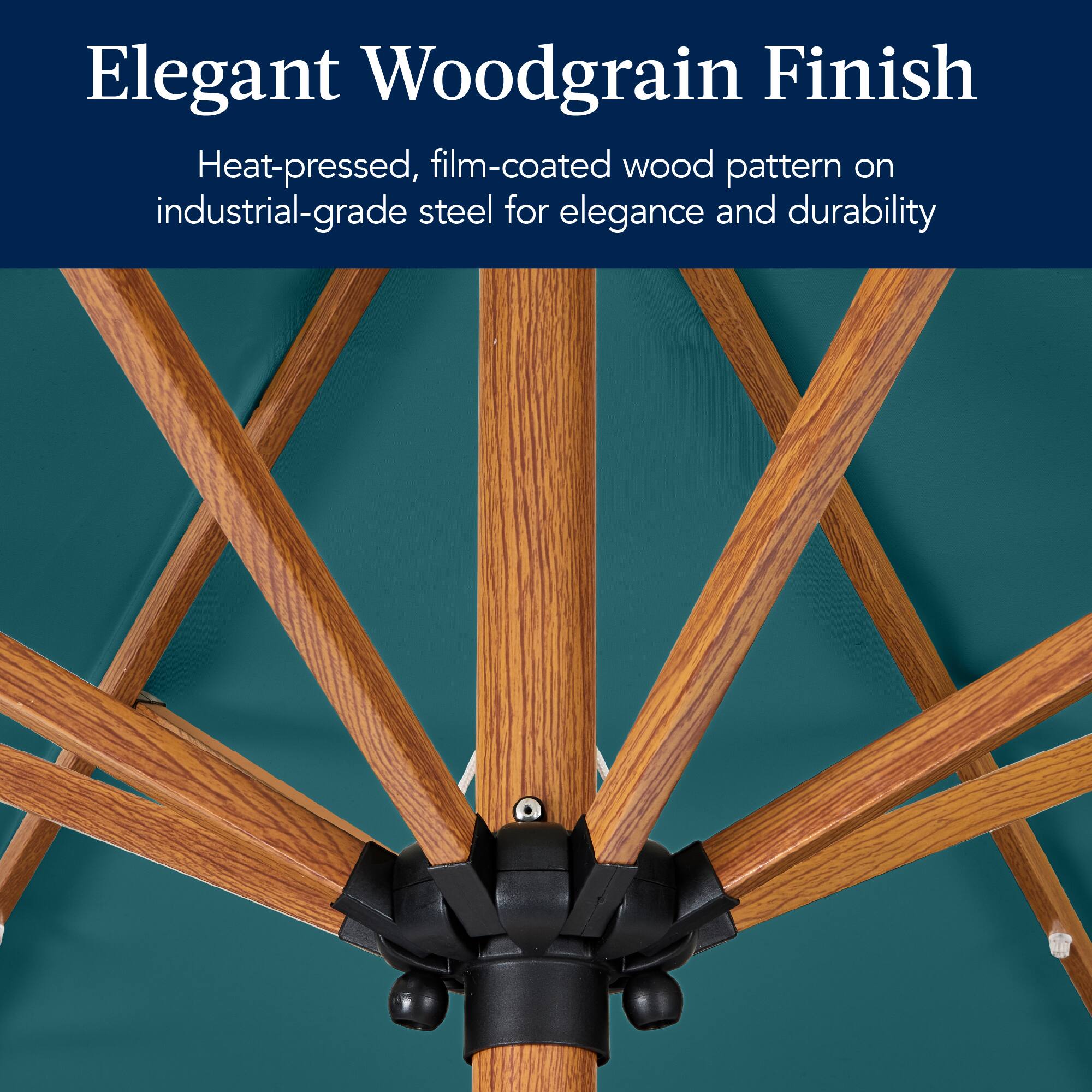 Elegant Woodgrain Finish

Heat-pressed, film-coated wood pattern on industrial-grade steel for elegance and durability.