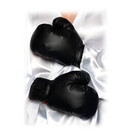 Underwraps - Boxing Gloves Adult Costume Accessory | OS - Black