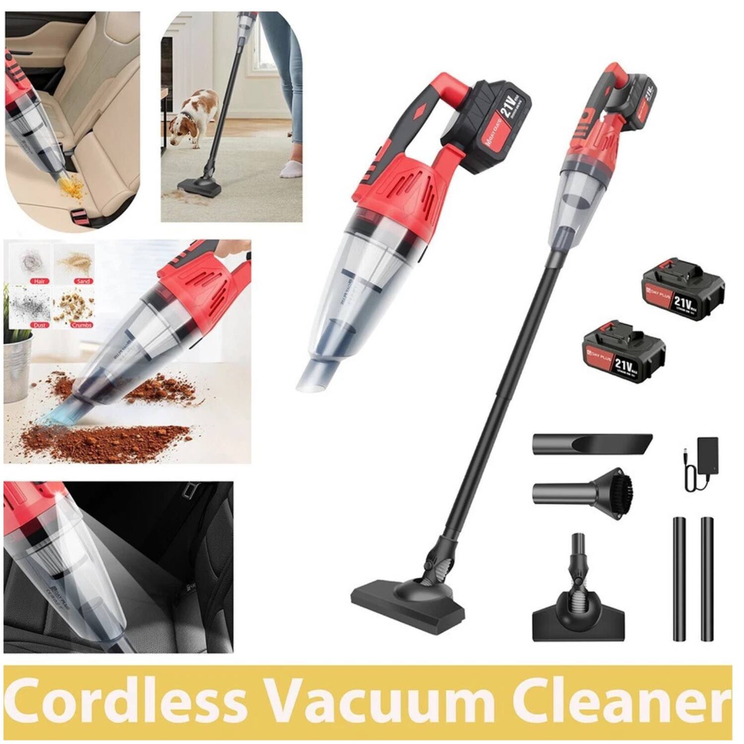 21V Cordless Vacuum Cleaner

Cordless Vacuum Cleaner
