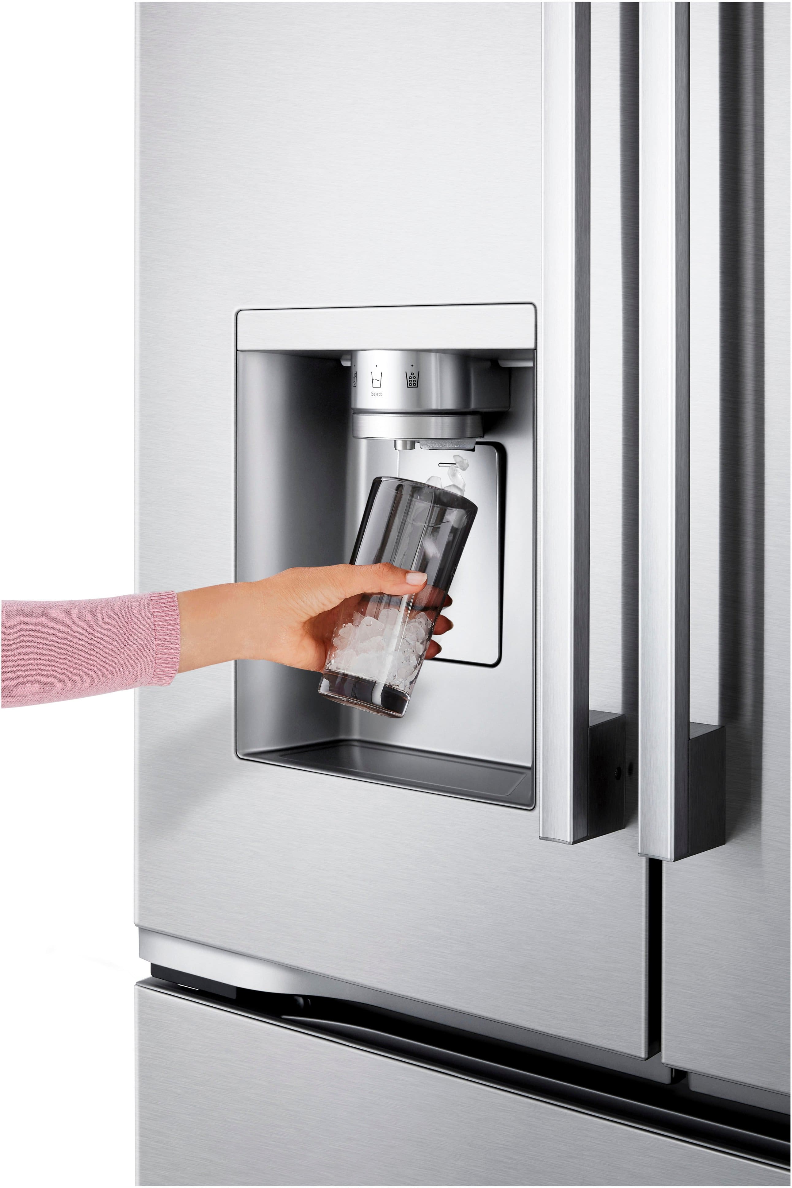 Alt View 17. LG - Counter-Depth MAX 23.7 Cu. Ft. French Door Smart Refrigerator with Zero Clearance - PrintProof Stainless Steel.