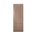 Bosch - Benchmark Series 30 in. Wide 16.5 Cu. Ft. Bottom Freezer Built-in Smart Refrigerator - Custom Panel Ready