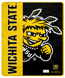 Pegasus - Wichita State Shockers 50" x 60" Endzone Ultra Soft Throw Blanket - Multicolor