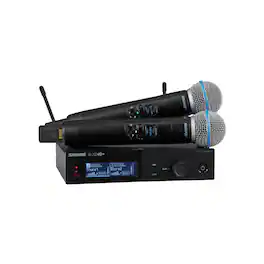 Shure - SLXD24D+/B58 Dual Wireless System with 2 SLXD2+/B58 Handheld Transmitters