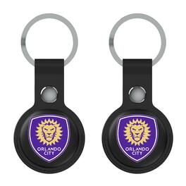 Keyscaper - Orlando City SC Orlando City SC Two-Pack Insignia AirTag Holders - No Size - Black