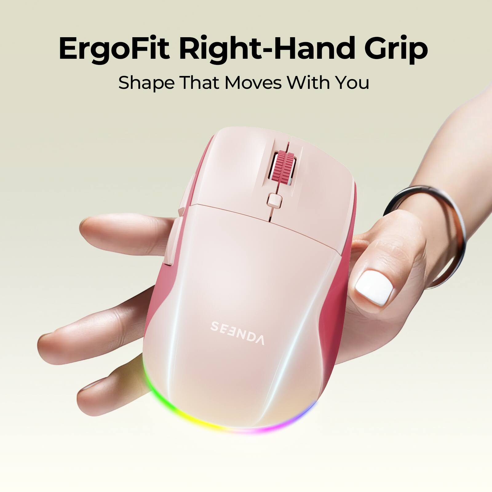ErgoFit Right-Hand Grip  
Shape That Moves With You