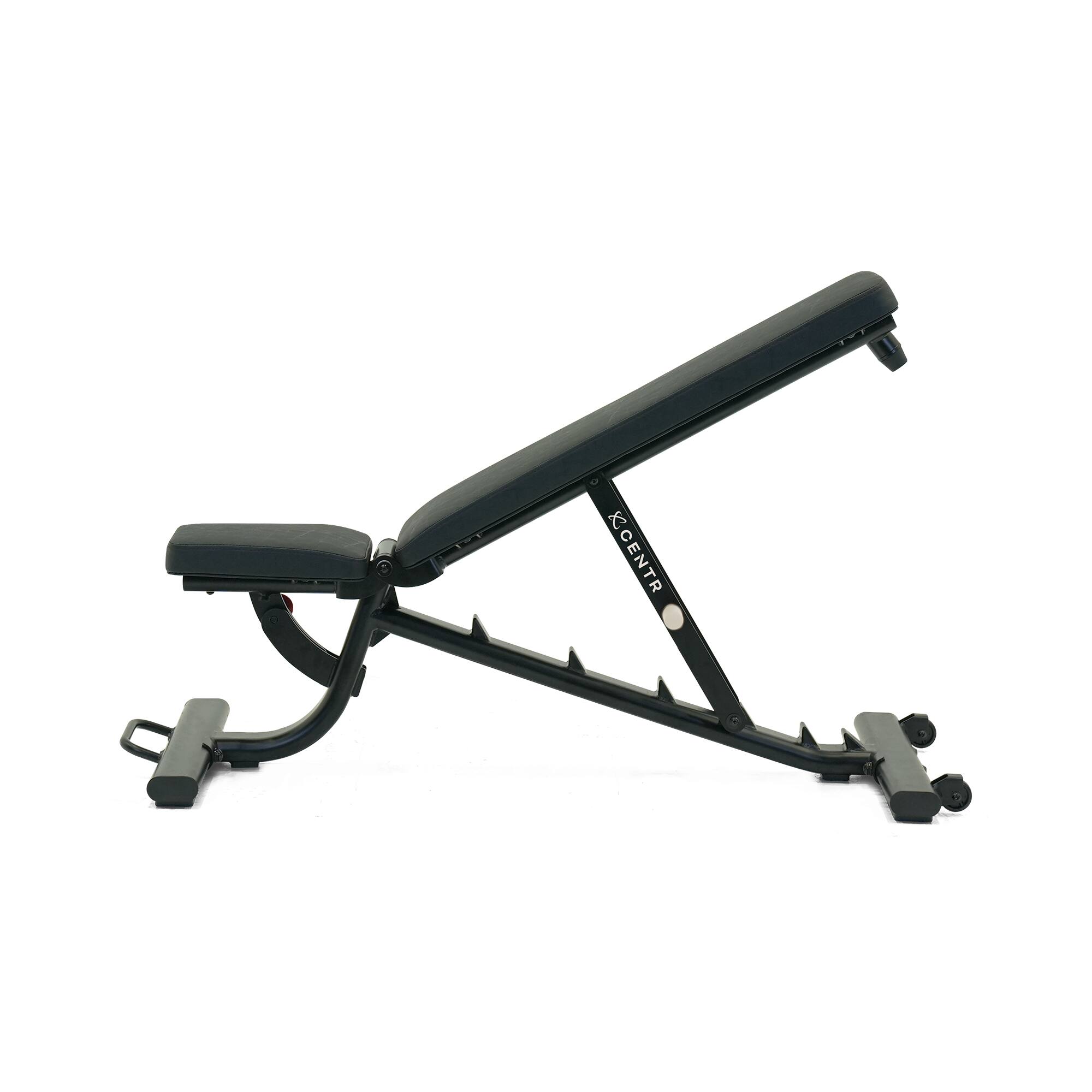 Front. Centr - Centr Flat, Incline, Decline Workout Bench with 3-month Centr Membership - Black.