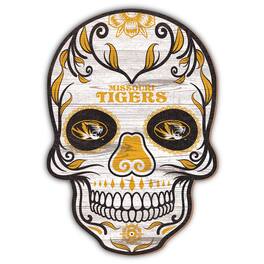 Fan Creations - Missouri Tigers 12'' Sugar Skull Sign - Multicolor