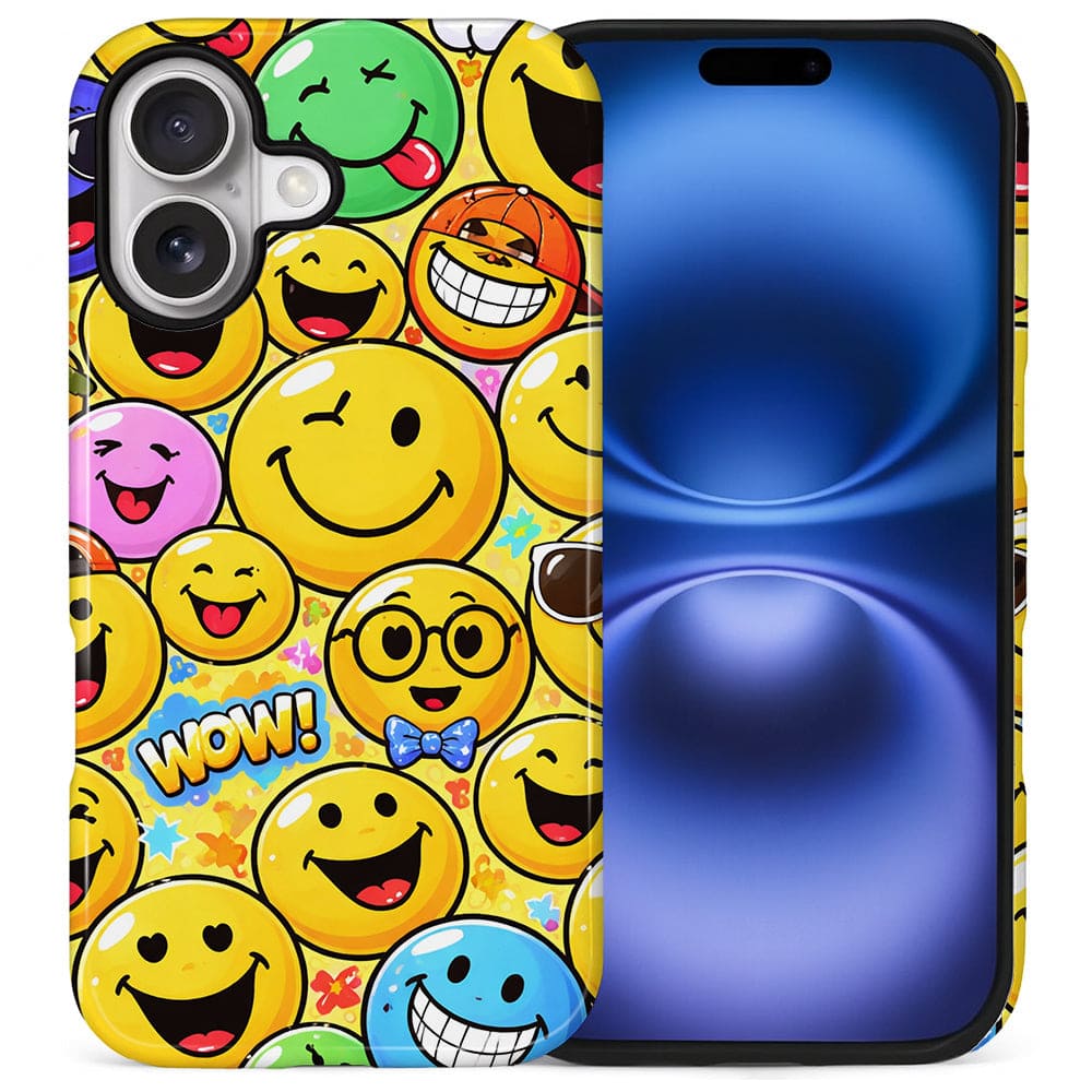 Finnhomy - Smartphone Case for iPhone - Dual-Layer Heavy Duty Protective Cover - Smile Riot - Smile Riot for iPhone 17