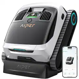 Aiper - Scuba N1 Max Cordless Robotic Pool Cleaner for In-Ground Pools up to 2150sq.ft, Automatic Pool Vacuum, Lasts 180 Mins - White