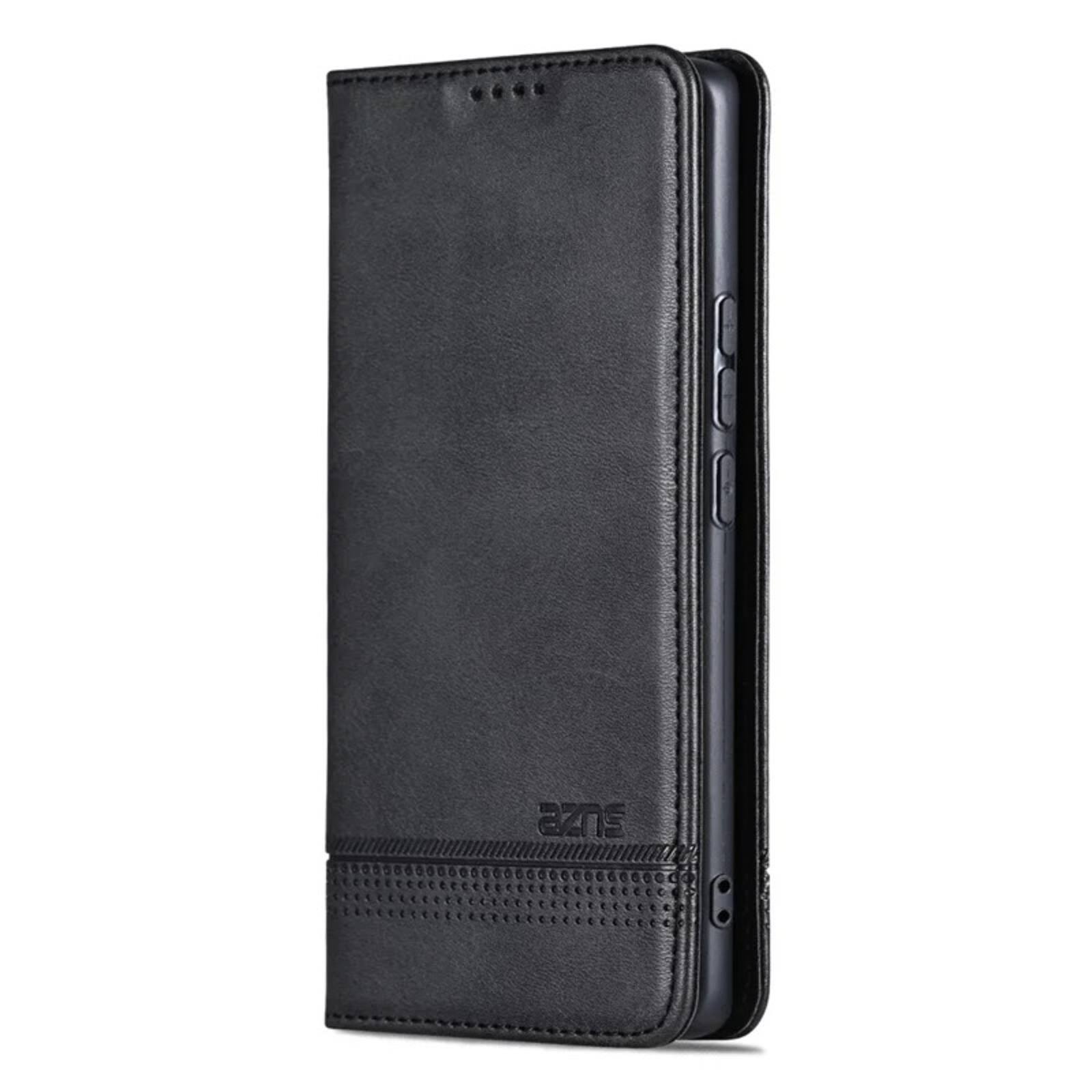 Alt View 3. UUCOVER - PU Leather Flip Wallet Case for Samsung Galaxy S25 Ultra with Card Slots Cash Holder Shockproof Kickstand Phone Cover - black.