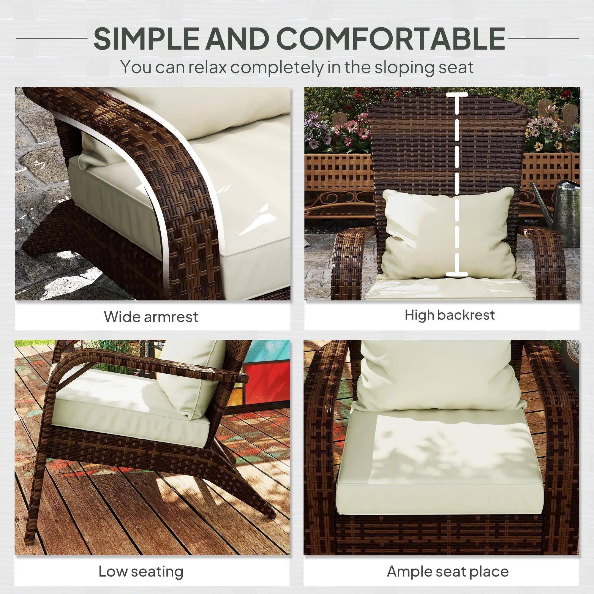 SIMPLE AND COMFORTABLE  
You can relax completely in the sloping seat

- Wide armrest
- High backrest
- Low seating
- Ample seat place