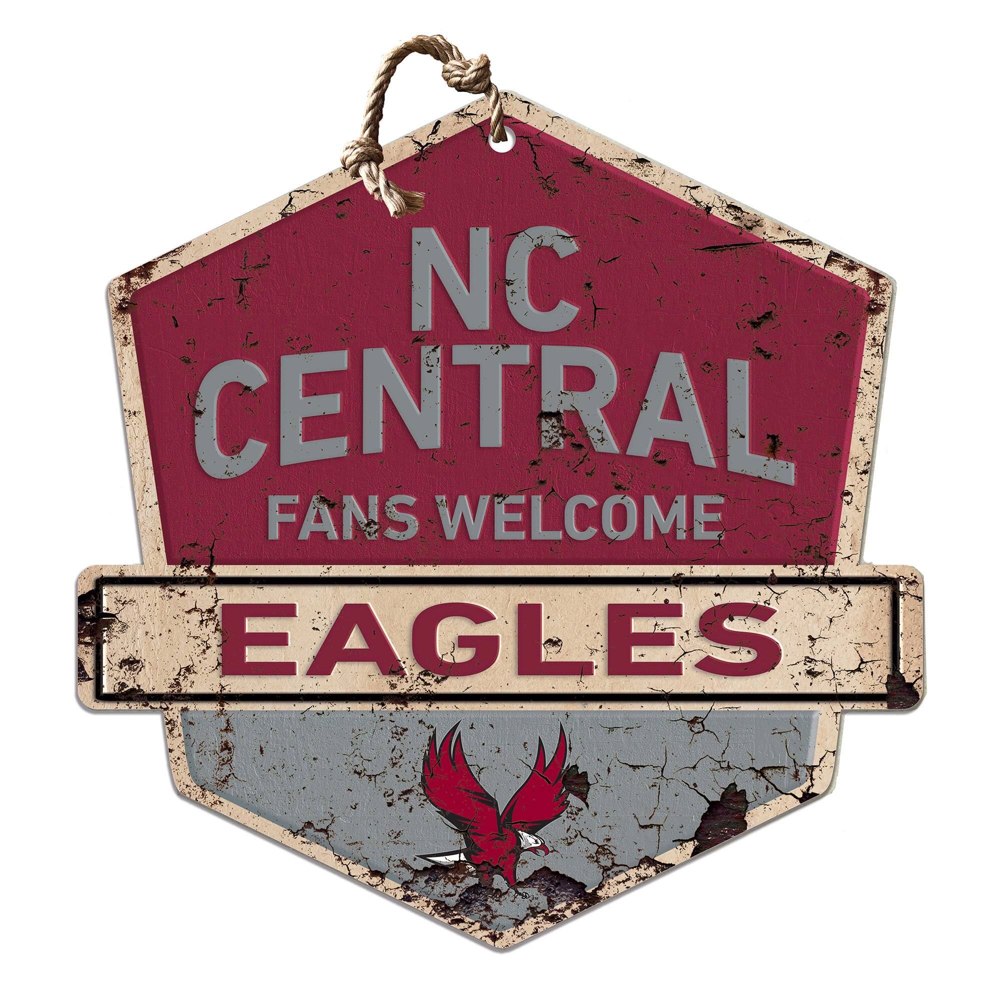 North Carolina Central Eagles Fans Welcome Sign