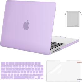 mosiso - Case for MacBook Pro 14 inch Case M5 M4 M3 M2 M1 2026-2021 A3427 A3426 A3434 A3112 A3185 A3401 A2918 A2992 A2779 A2442 - Purple
