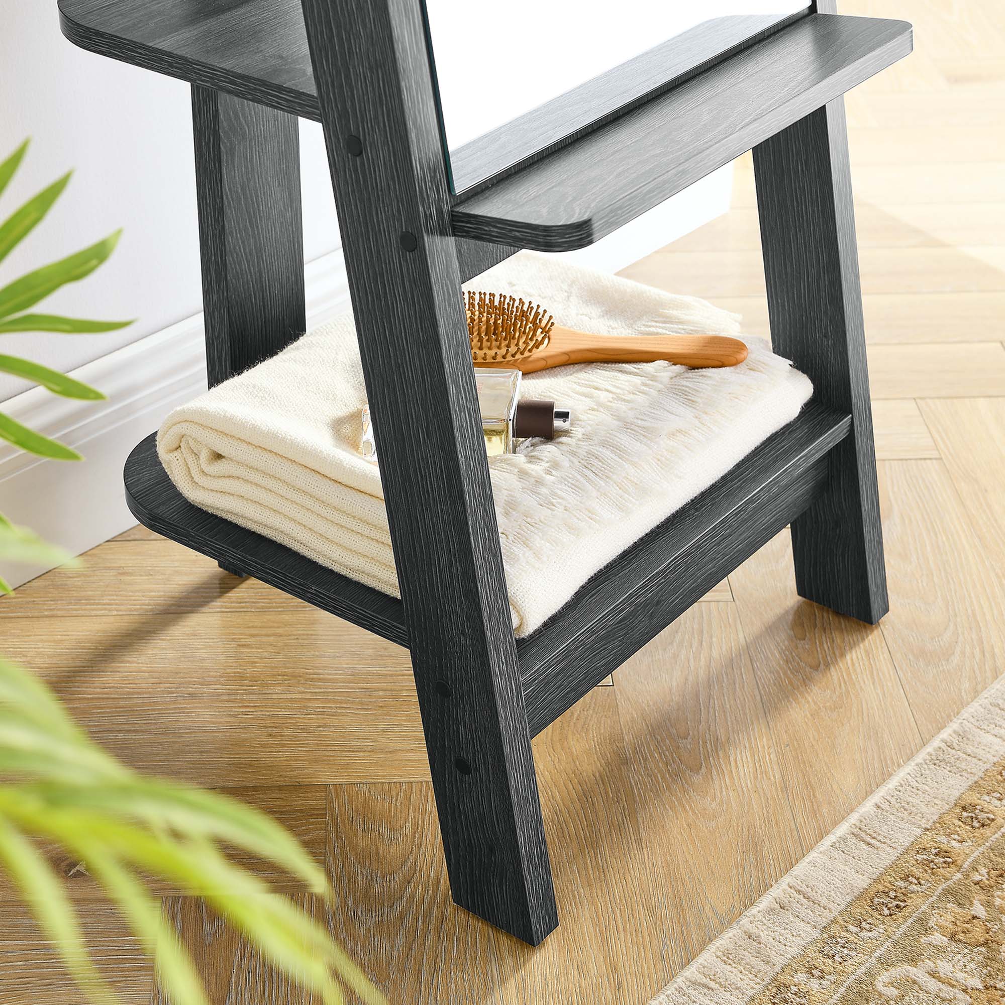 Alt View 2. Modway - Ascend Standing Mirror by Modway - Black.