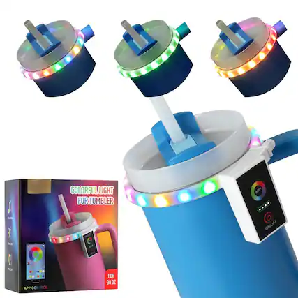 COLORFUL LIGHT FOR TUMBLER
APP CONTROL
ON/OFF
FOR 30 OZ