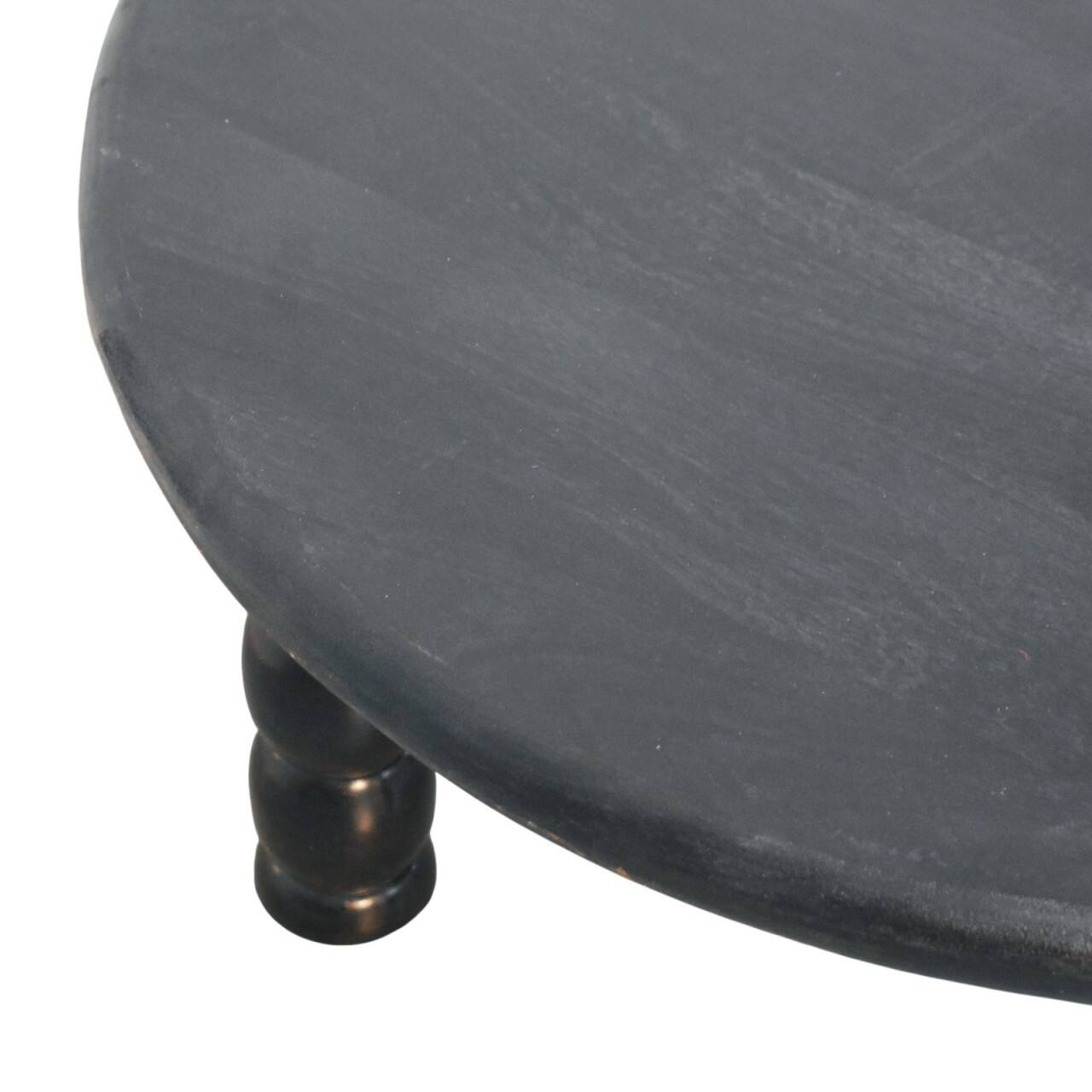 Alt View 1. Artisan Furniture - Artisan Furniture Solid Wood Spindle Eclipse Coffee Table, Black - Black.