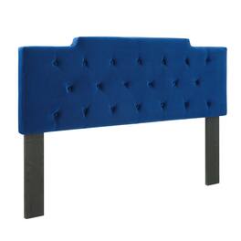 Juliet Tufted Performance Velvet King/California King Headboard by Modway - Navy