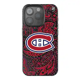 Keyscaper - NHL - Montreal Canadiens Paisley Bling iPhone Case - 14 - Black