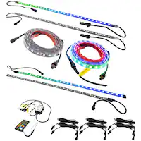 Stinger - enLIGHT10 16.4’ Dynamic RGB LED Strip Light Kit (6-Pack) - Multi - Front_Zoom