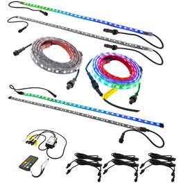 Stinger - enLIGHT10 16.4’ Dynamic RGB LED Strip Light Kit (6-Pack) - Multi