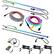 Front. Stinger - enLIGHT10 16.4’ Dynamic RGB LED Strip Light Kit (6-Pack) - Multi.