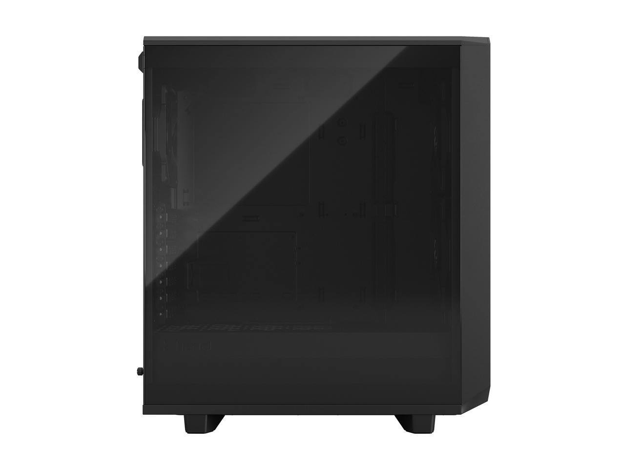 Alt View 9. Fractal Design - Fractal Design Meshify 2 Compact Black TG Light Tint - Mid-tower - Black - Tempered Glass, Steel, Mesh - 6 x Bay - 0 - Black.