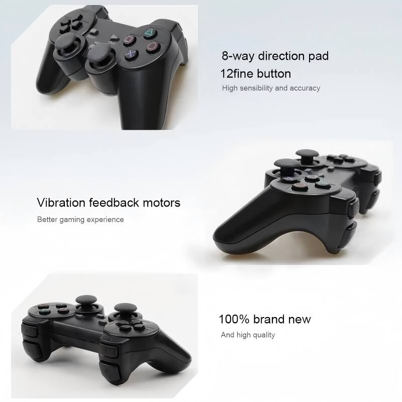 8-way direction pad  
12 fine button  
High sensibility and accuracy  

Vibration feedback motors  
Better gaming experience  

100% brand new  
And high quality