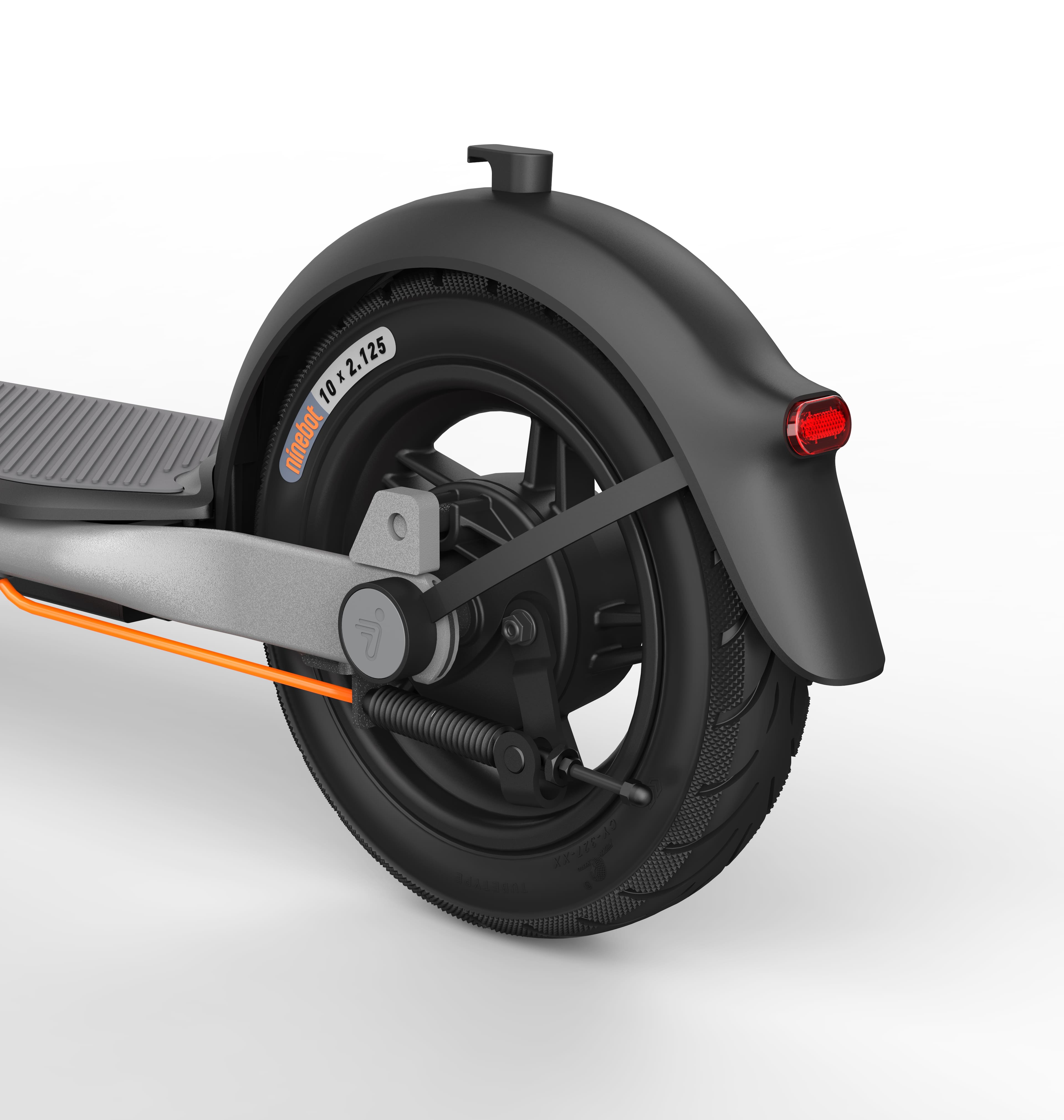 Alt View Zoom 15. Segway - Ninebot D40X Electric Kick Scooter plus Seat w/23.6 mi Max Operating Range & 18.6 mph Max Speed - Gray.