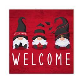 Fan Creations - Chicago Blackhawks 10'' x 10'' Welcome Gnomes Sign - Multicolor