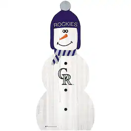 Fan Creations - Colorado Rockies 31'' Snowman Leaner - White