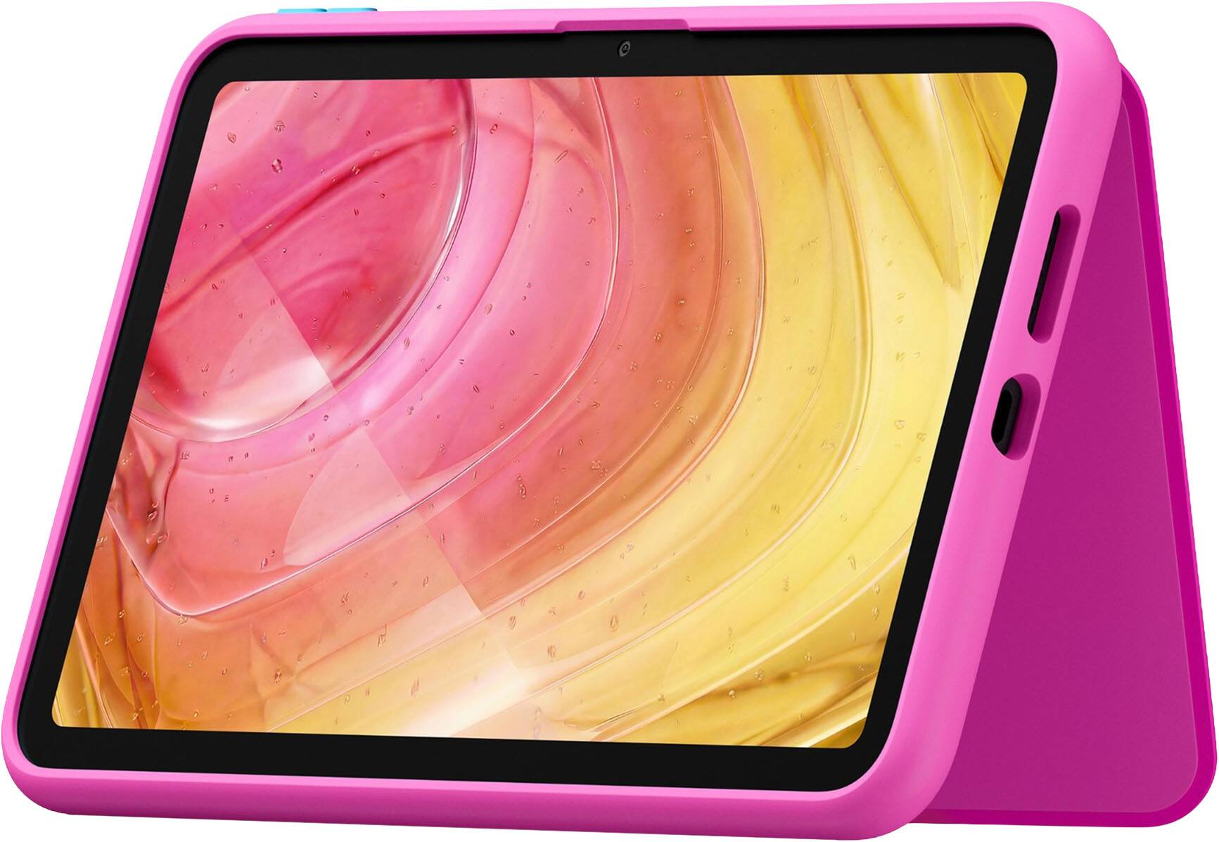 Angle. Amazon - Amazon Kids Tablet 8 Case for Ages 6+ – Protective and Slim, with Built-in Landscape and Portrait Stand - Barbie Club 59.