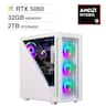 Velztorm - Gladio Gaming Desktop PC (AMD Ryzen 9 5900X, NVIDIA GeForce RTX 5060 8GB, 32GB DDR4, 2TB PCIe SSD, Win 11 Pro) - White
